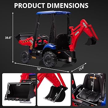 studio daydream JCB×4 studio daydream JCB×4 Amazon.com: 4 in 1 Ride on Excavator